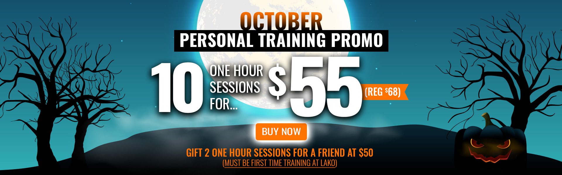 LAKO October Promo - 10 One Hour Sessions for $55